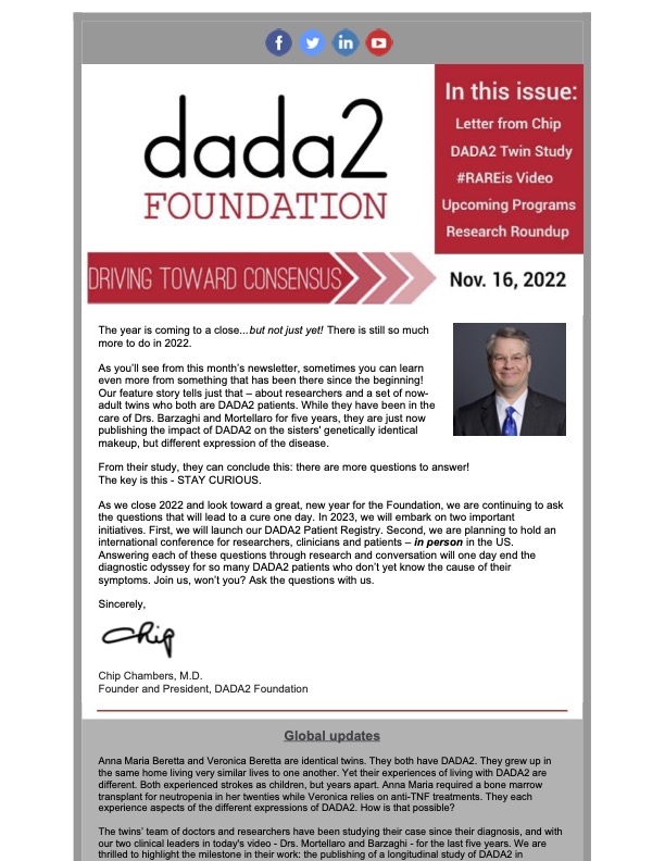 DADA2 November 2022 Newsletter